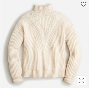 New! J Crew 100% Cashmere Cable Knit Sweater XS
